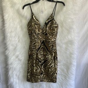 Trac Gold Dress Size 6